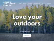 Tablet Screenshot of beckerslandscaping.com